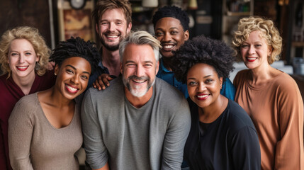 Fototapeta premium Photograph that captures the diversity and inclusivity of a successful art club