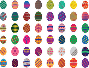 easter eggs set