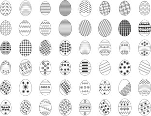 easter eggs set