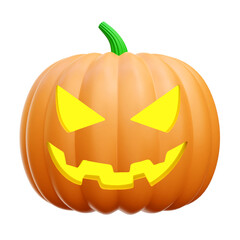 Halloween Pumpkin  3d Icon Illustrations