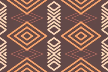 Photo sur Plexiglas Style bohème Geometric ethnic oriental pattern traditional Design for fabric,carpet,clothing,textile,batik.Ethnic abstract ikat seamless pattern in tribal.Embroidery style.
