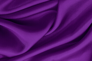 Fototapeta na wymiar Dark purple fabric texture background, detail of silk or linen pattern.