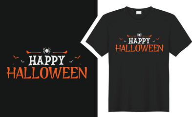 Happy Halloween T-shirt design.