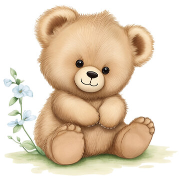 Cute teddy bear illustrator.