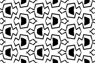 Doodling line wall handdrawn minimalist seamless pattern