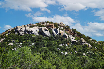 Fototapeta na wymiar Landscape Granite rocks of Capo Testa, Italy, Sardinia, Santa Teresa di Gallura