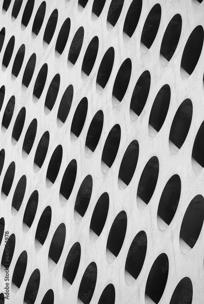 Aufkleber cement wall circle dot geometric pattern architecture details