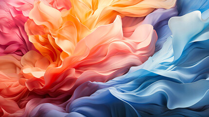 Swirling vortex of pastel hues intermingling
