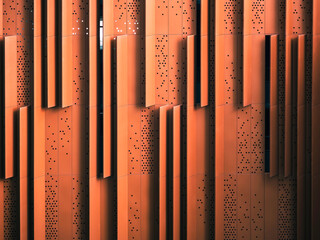 Metal pattern Bronze color steel plate Art wall Background