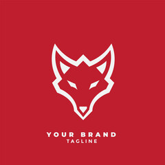 Red Wolf Logo Illustration