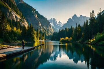 lake in the mountains