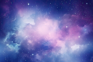 Naklejka premium Galaxy with stars and space dust in the universe