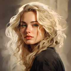 Naklejka premium portrait of a woman