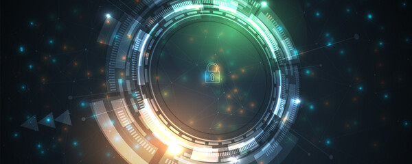 Technology abstract futuristic background for internet business. Big data concept.