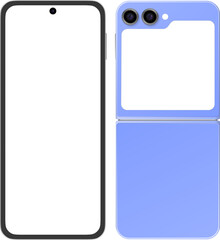 smartphone samsung galaxy flip realistic mockup