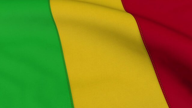 Mali Flag Loop Background