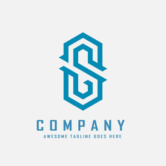 logotype Letter S logo vector illustration