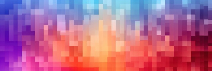 illustration of colorful abstract background, pixel art 8 - bit style, generative AI