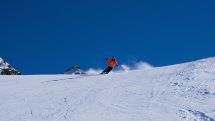 Fototapeta na wymiar Skiing in Austria, Sölden