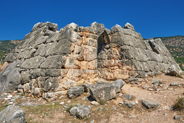 Ruine der Pyramide von Hellinikon, Kefalari, Argos, Peloponnes, Griechenland