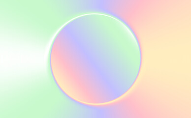 Pastel circle gradient background.Colorful cute and sweet modern abstract frame backdrop with copy space for multi purpose.Trendy minimalist vector illustration geometric graphic texture background.