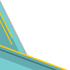 Modern Geometric Corner with Shadow