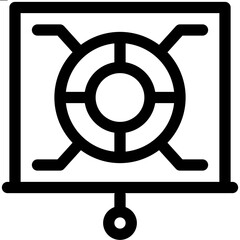 Fototapeta premium presentation with skills icon