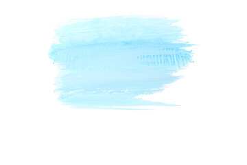 PNG, stroke of blue paint, isolated on white background