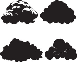 Cloud computing concept. Web cloud icon set