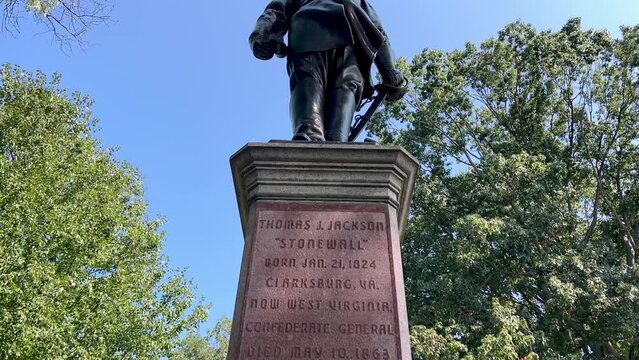 stonewall jackson statue on state house grounds in charleston west virginia