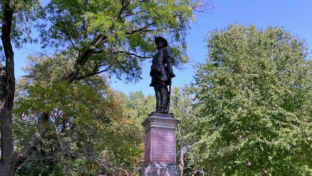 stonewall jackson confederate statue in charleston west virginia on state capital grounds