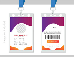 ID Card Template | Office Id card | Employee Id card for your company.