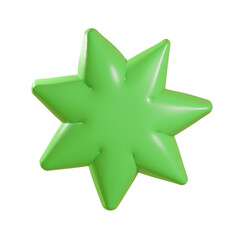 3d star decoration