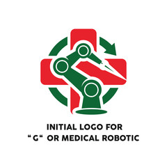 Professional beauty elegant trendy awesome G logo design OR medical logo OR Robotic Medical