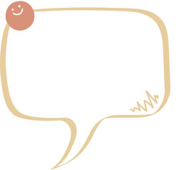 Colorful pastel yellow color speech bubble balloon icon sticker memo keyword planner text box banner, flat png transparent element design