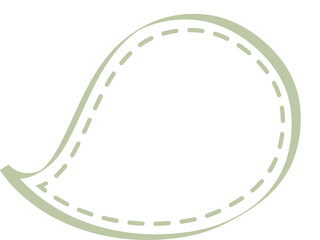 Colorful pastel green color speech bubble balloon icon sticker memo keyword planner text box banner, flat png transparent element design