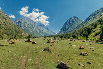 rocks in the mountains