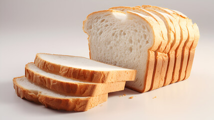 top view of  sliced bread 