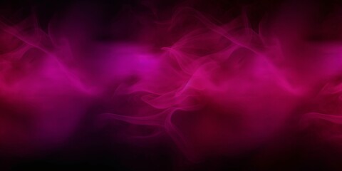 Fototapeta na wymiar Pink neon smoke Halloween horror background, dark black scary wallpaper for poster design, Generative AI