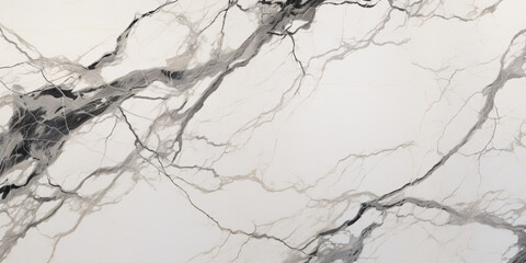 Grey and white marble texture for background top view, White Calacatta marble with gray veining. 