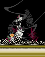 Digital Floral Pattern Designs 