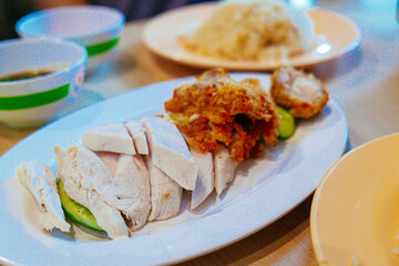 Asian Steamed or Roasted Chicken with Rice: A Classic Delight