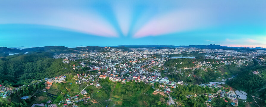Above Da Lat City, Lam Dong province, Viet Nam
