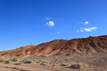 Fototapeta na wymiar The rock formations of Narandaats, South Gobi, Mongolia