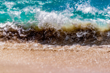 sea waves on the sand