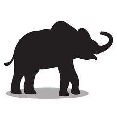 Elephant Silhouette, cute Elephant Vector Silhouette, Cute Elephant cartoon Silhouette, Elephant vector Silhouette, Elephant icon Silhouette, Elephant Silhouette illustration, Elephant vector									