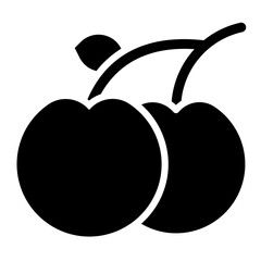 Cherry Vector Icon Design Illustration
