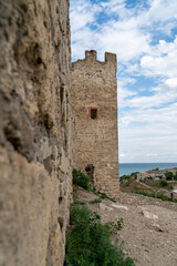 Fototapeta na wymiar Feodosia, Crimea. Genoese fortress 