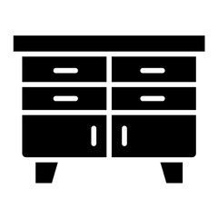 Sideboard Vector Icon Design Illustration