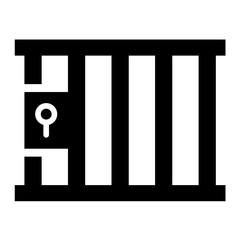 Jail Vector Icon Design Illustration